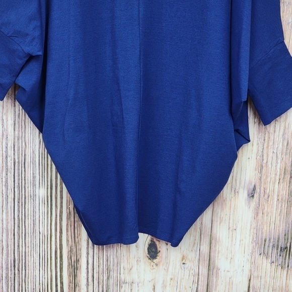 Layers by Lizden Knit Jersey Navy Cocoon Cardigan - Picture 6 of 12